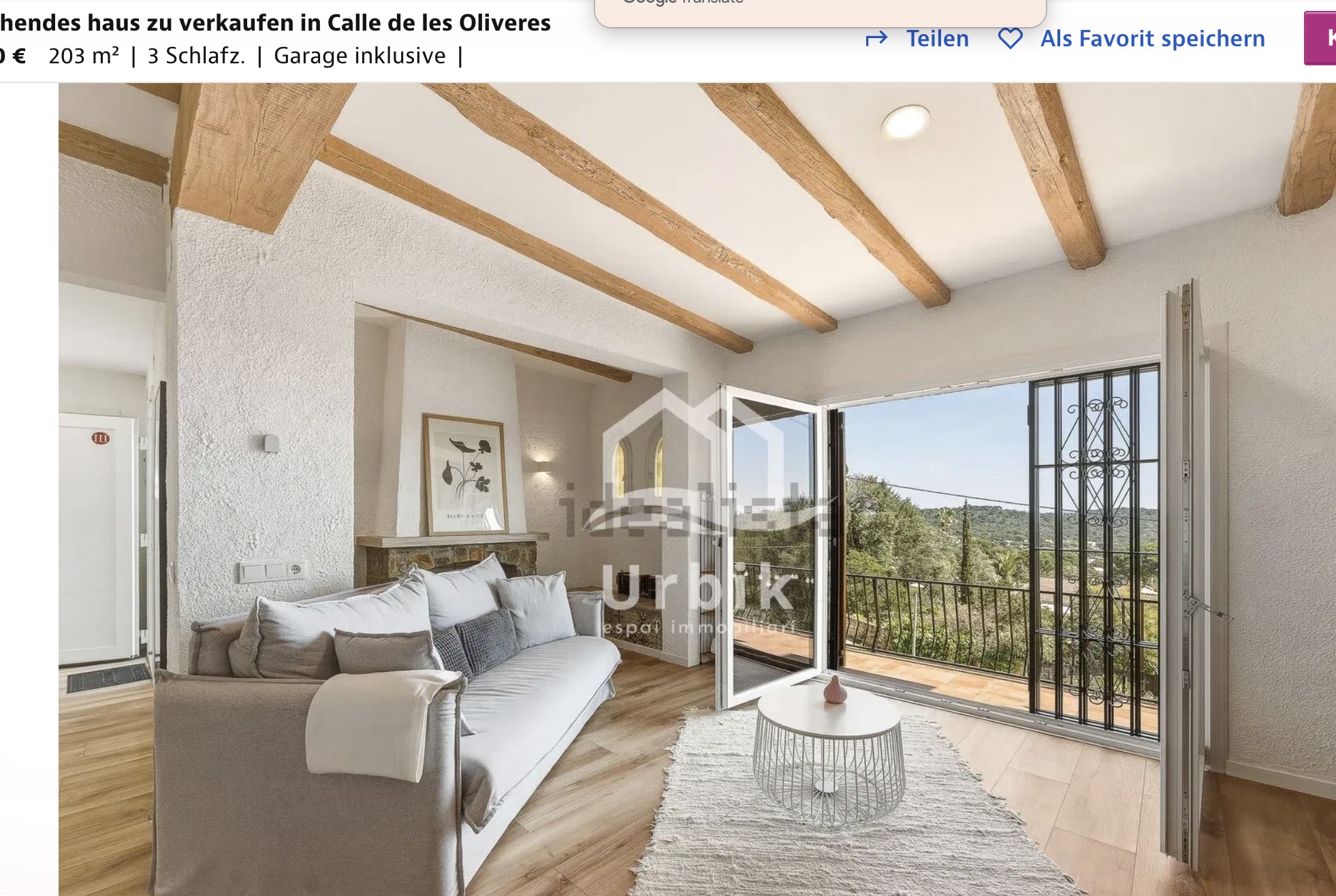 Maison Mas Ros — Vue mer